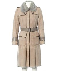 Burberry Grey Suede Coat