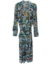 Burberry Silk Mid-length Dress - Multicolour