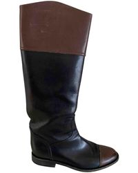 Chanel Botas altas de Cuero - Negro