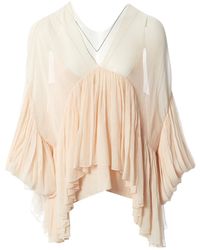 Chloé Camisa en seda rosa \N