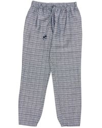 Fendi Pantalons \N en Coton Bleu