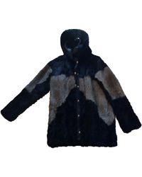 Maje Black Rabbit Coats