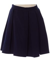 Marni Wolle Halblang Rock - Blau