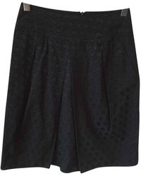 Valentino Jupe \N en Coton Marine - Noir