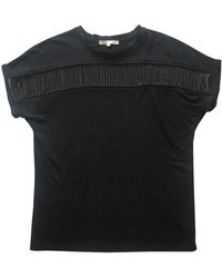 Maje Black Linen Top