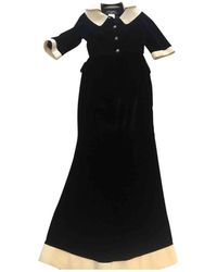 Chanel Vestito lungo in Velluto - Nero