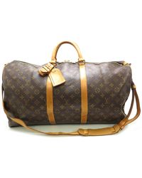 Louis Vuitton Keepall Brown Cloth Bag