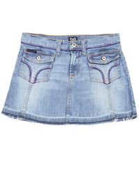 Dolce & Gabbana Falda en algodón - elastano azul \N