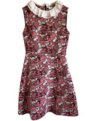 Sandro Spring Summer 2018 Seide Midi kleid - Pink