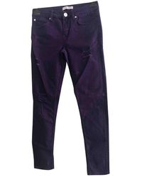 Sandro \n Purple Cotton Jeans