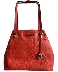 Diane von Furstenberg Leder Shopper - Rot