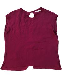 Sandro Seide Bluse - Lila