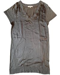 Sandro Seide Kleider - Grau