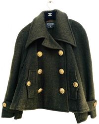 Chanel Chaquetón de Lana - Multicolor