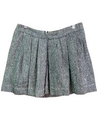 Isabel Marant Gonna in seta antracite \N - Blu