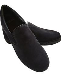 Moncler Mocassins en Suede Bleu