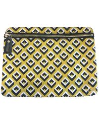 Diane von Furstenberg Leinen Kleinlederwaren - Gelb