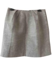 Marni Minigonna in Lino - Grigio