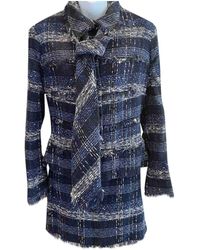 Chanel Tweed Kostüm - Blau