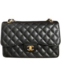 Chanel Bolso Timeless/Classique de Cuero - Negro