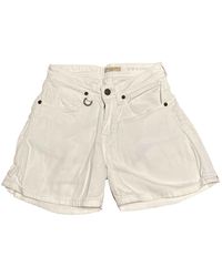 Burberry White Denim - Jeans Shorts