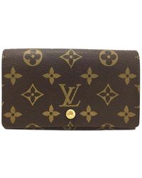 Louis Vuitton Leinen Portemonnaies - Braun