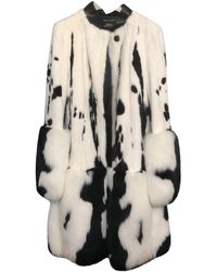 Burberry Beaver Coat - White