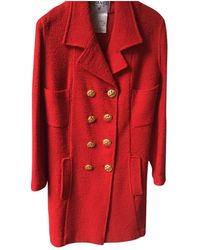 Chanel Cappotto in Lana - Rosso