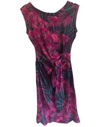 Diane von Furstenberg Seide Midi kleid - Lila