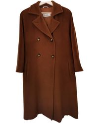 Max Mara 101801 Wool Coat - Brown