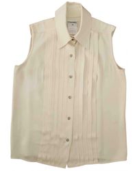 Chanel Maglione in Seta - Bianco