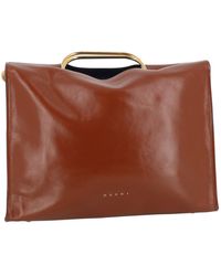 Marni Pannier Leder Handtaschen - Braun
