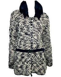 Moncler Mantel en Laine Noir