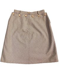 Valentino Falda en seda beige \N - Neutro