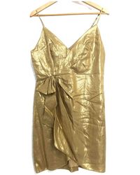 Sandro Spring Summer 2020 Leinen Mini kleid - Mettallic