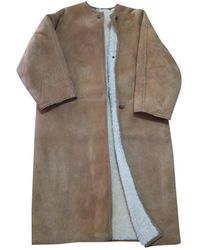 Max Mara Shearling Coat - Multicolour