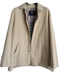 Burberry Beige Polyester Jacket - Natural