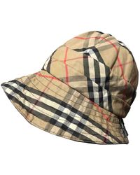 Burberry Vintage Beige Cotton Hats - Natural