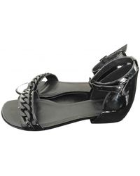 Sandro Lackleder Sandalen - Schwarz