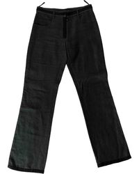 Chanel Pantaloni tailleur in Lino - Verde