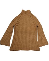 Valentino \n Beige Silk Knitwear - Natural