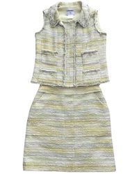 Chanel Traje Tweed - Amarillo