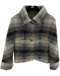 Chanel Chaqueta en lana antracita - Multicolor