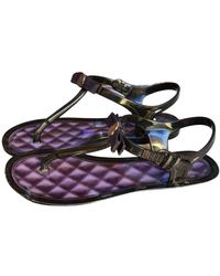 Moncler Tongs en cuir - Noir