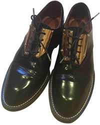 Sandro Black Leather Lace Ups