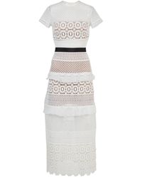 Self-Portrait \n White Polyester Dress