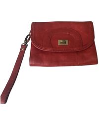 Sandro Leder Portemonnaie - Rot