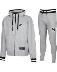Nike Tribute Full Zip Polyester Tracksuit in Grey for Men | Lyst UK