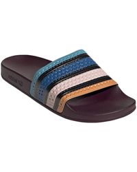 adidas Originals Rubber Adilette Towel Slides in Black/White (Black) for  Men - Lyst