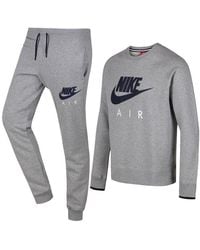 Nike Air Aw77 Heritage Fleece Tracksuit - Grey